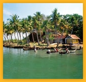 Kumarakom, house boat et navigation sur les Black Waters à Kerala