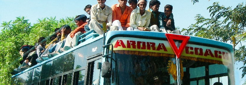 Transport en Inde, voiture, taxi, rickshaw